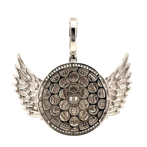 PLACID 2.61 CTW 925 MOISSANITE RHODIUM ICED OUT PENDANT I 998491