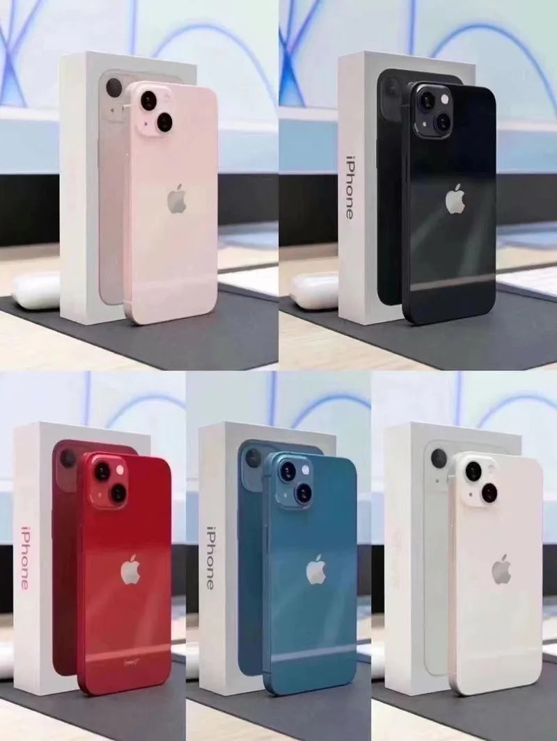 Original Apple iPhone 13 Dual Sim 2Sim 128GB 256GB ROM 6.1" Retina OLED A15 Face ID NFC Unlocked iPhone13 5G 95% New Smart Phone