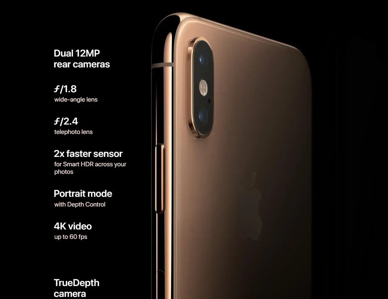 Apple iPhone XS 5.8"/XS MAX 6.5“RAM 4GB ROM 64GB/256GB/512GB Smartphone Hexa Core IOS A12 Bionic NFC LTE 4G Unlocked Used Phone