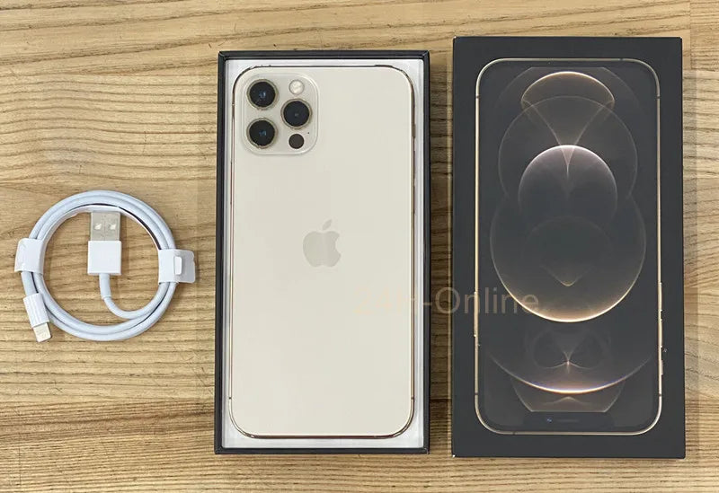 Apple iPhone 12 Pro Max / 13 Pro Max 128/256/512GB ROM Original 6.7" Retina OLED RAM 6GB Face ID NFC Unlocked 5G Mobile Phones