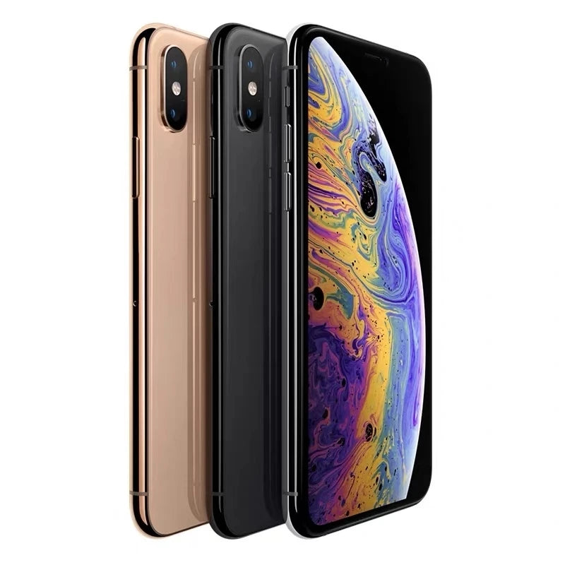 Apple iPhone XS 5.8"/XS MAX 6.5“RAM 4GB ROM 64GB/256GB/512GB Smartphone Hexa Core IOS A12 Bionic NFC LTE 4G Unlocked Used Phone