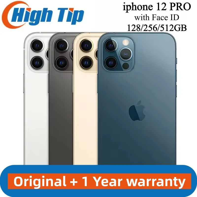 Apple iPhone 12 Pro 6G RAM 128GB 256GB ROM Mobile Phone 6.1" OLED Face ID NFC IOS Unlocked 5G Original iPhone 12pro Smartphone