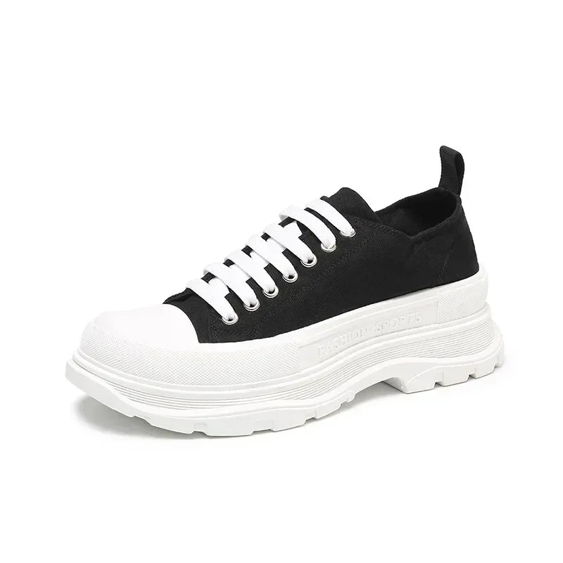 Women/Man Boots  New Thick Soled Canvas Shoes Couple's Casual Shoes Height Increasing Comfort Non Slip Outdoor Boots