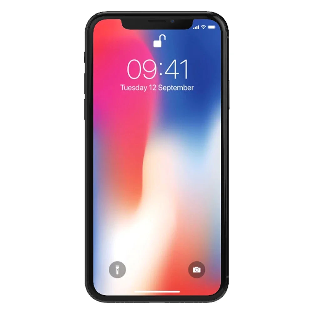 Original iPhone X 4G LTE CellPhone Unlocked 64GB/256GB ROM 5.8" A11 Bionic Chip Hexa Core FACE ID Apple IOS Mobile Phone