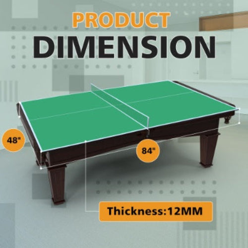 GameMaster™ – 7ft Foldable Ping Pong Tabletop Conversion Board (US