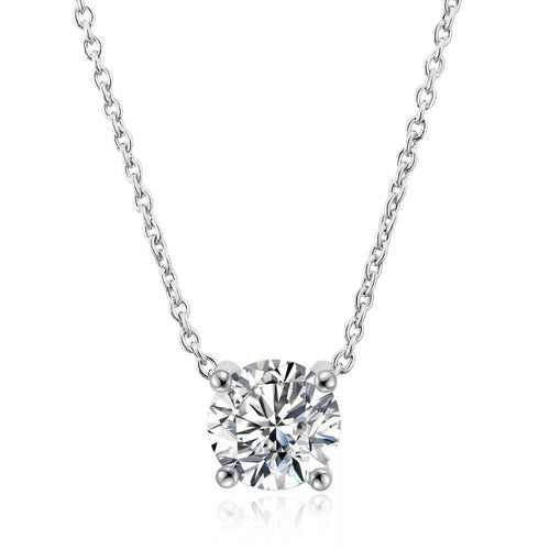 Classic Solitaire Necklaces. Silver or Gold. 10 necklaces per display.