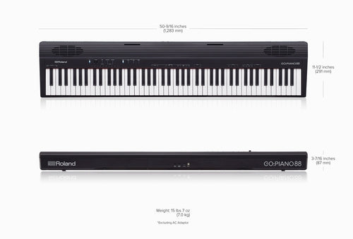 Roland GO:PIANO88 Keyboard (Black)